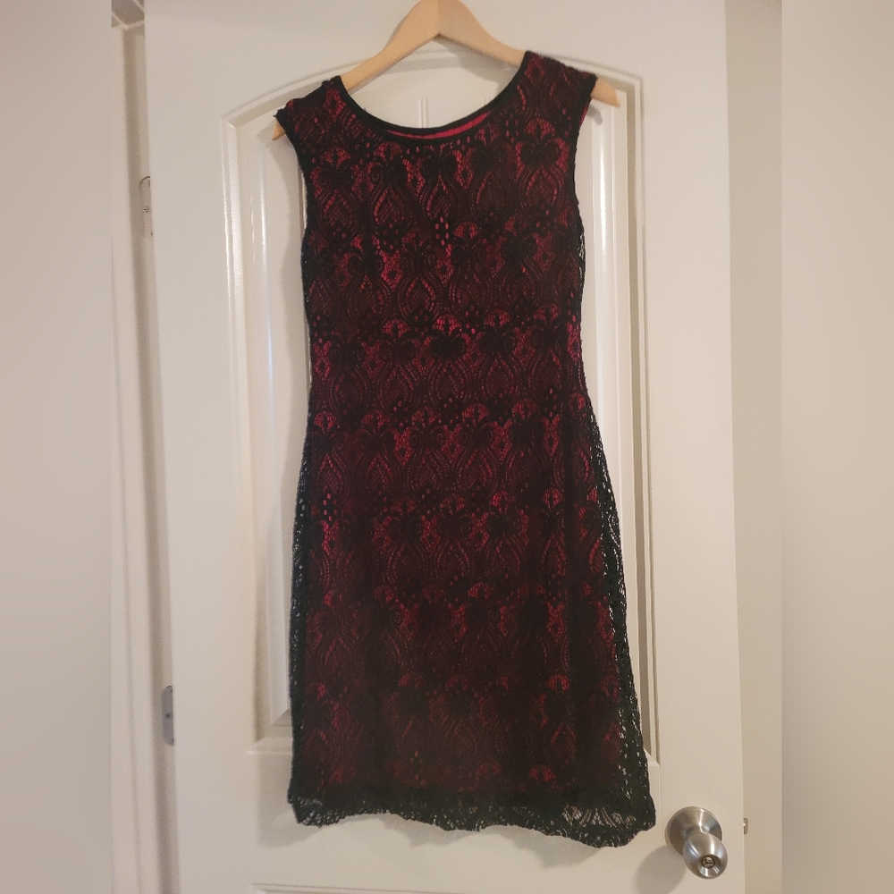 Black and red dress